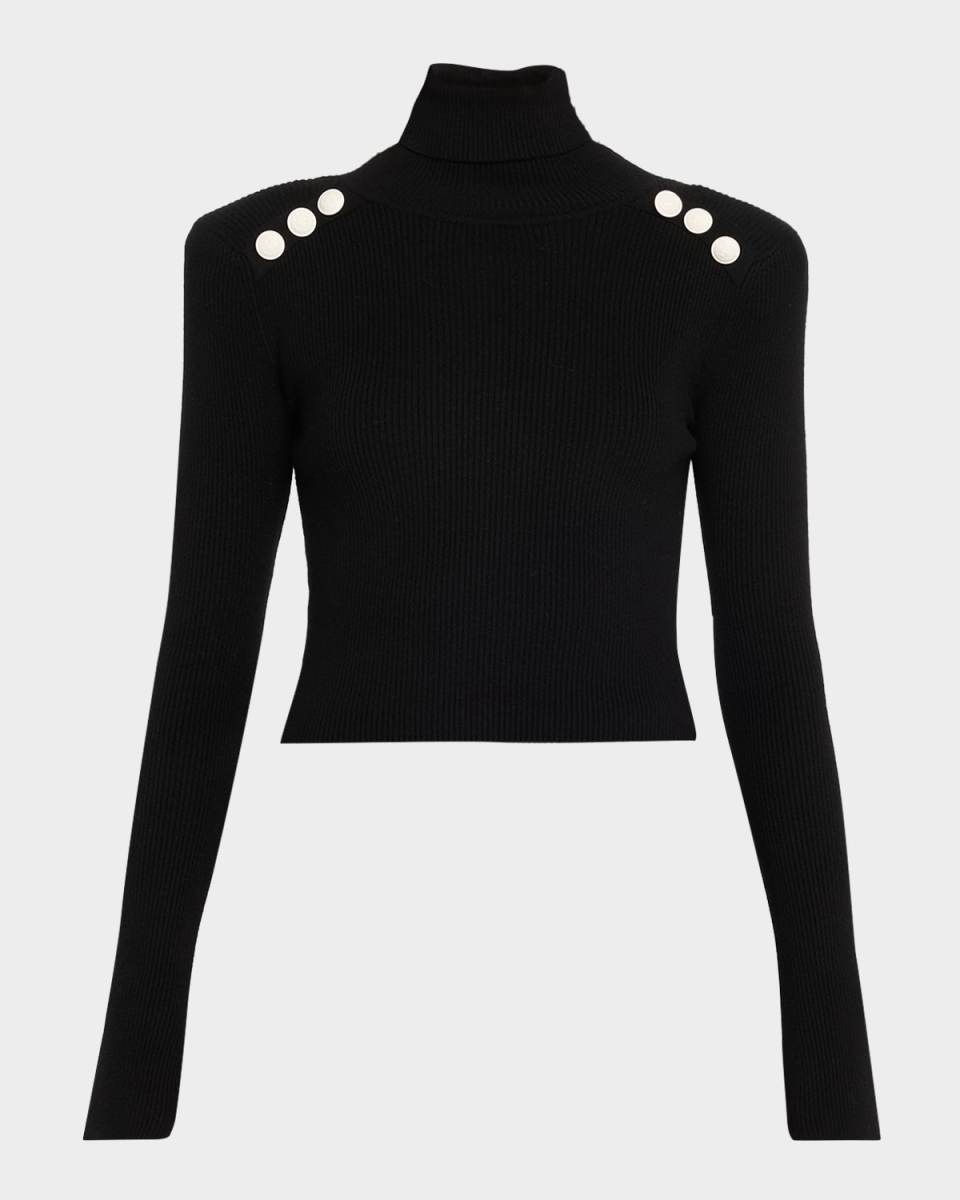 Colette Cropped Turtleneck Sweat